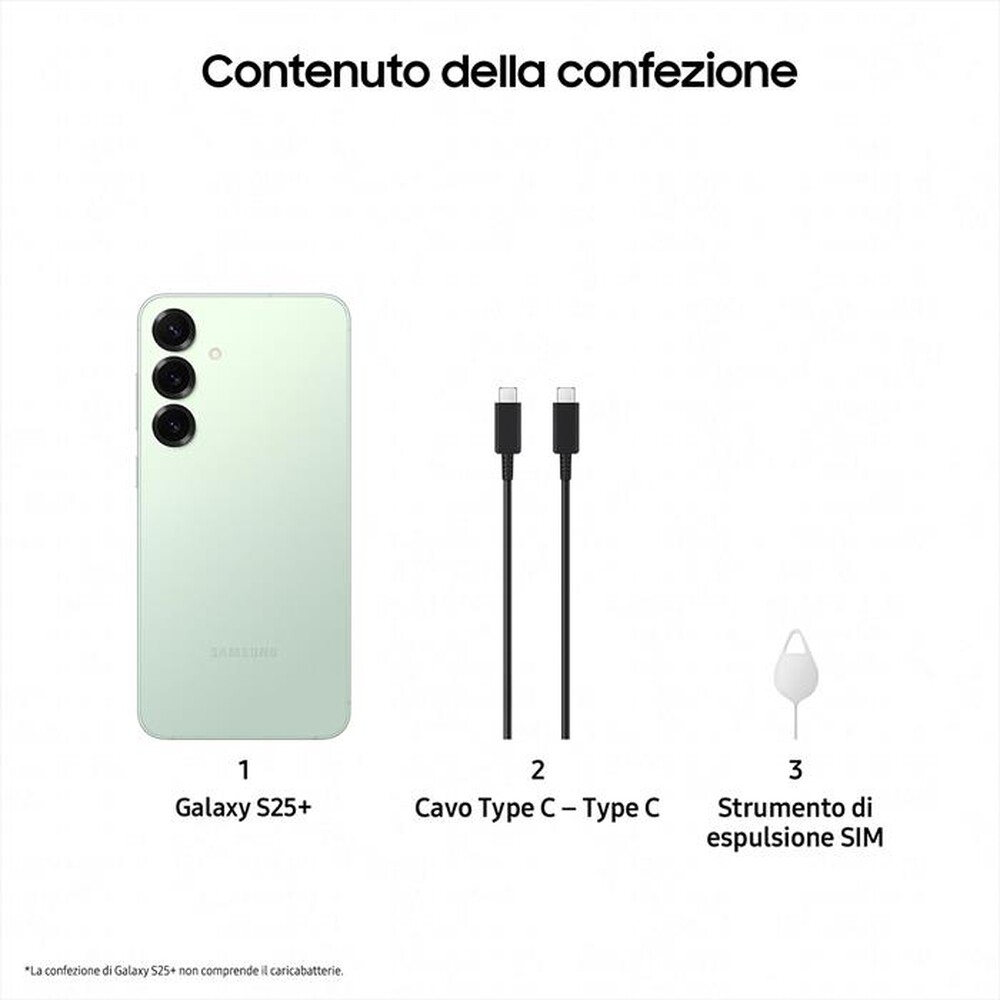 Immagine del prodotto SAMSUNG - Smartphone Galaxy S25+ 512GB-Mint