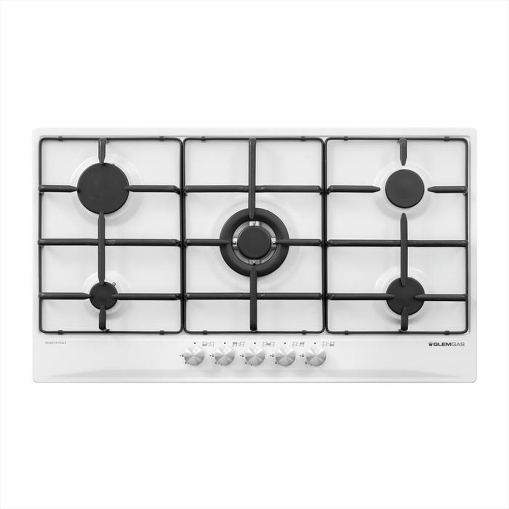Immagine del prodotto GLEM GAS - Piano cottura a gas GT955WH- 5 fuochi 86cm-Bianco