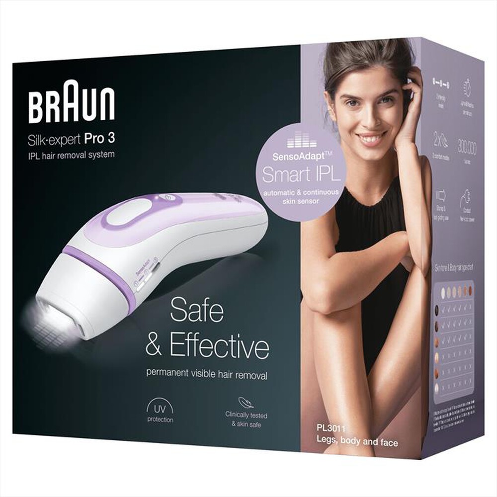 Immagine del prodotto BRAUN - Silk-Expert Pro 3 PL3011-Bianco/Lilla