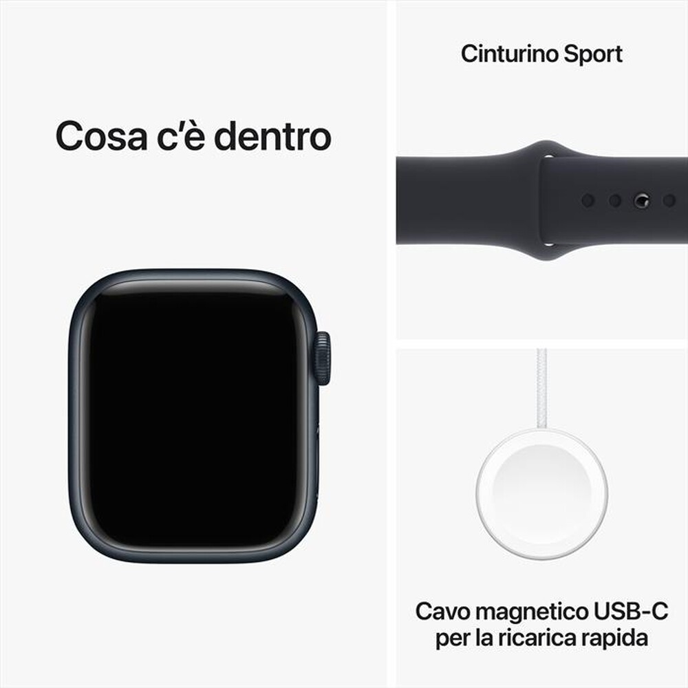 Immagine del prodotto APPLE - Watch Series 9 GPS + Cellular Cassa 41mm - S/M-Mezzanotte