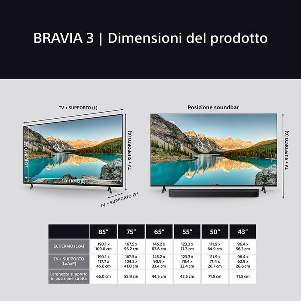 Immagine del prodotto SONY - Smart TV LED UHD 4K 75" K75S35B.CEI-Nero