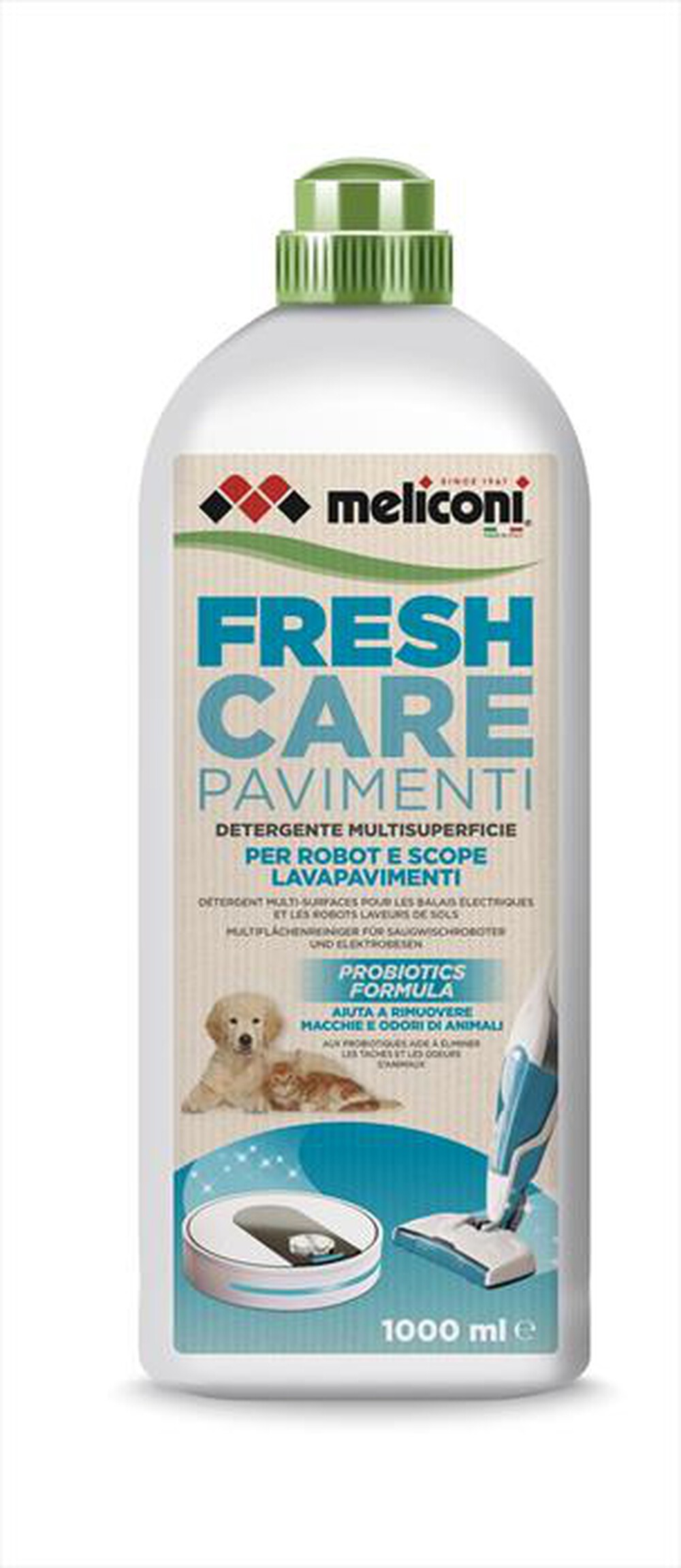 Immagine del prodotto MELICONI - Detergente per scope elettriche e robot FRESH CARE-Bianco