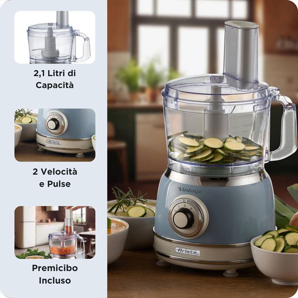 Immagine del prodotto ARIETE - 1781 ROBOT DA CUCINA VINTAGE 2,1L-Blu