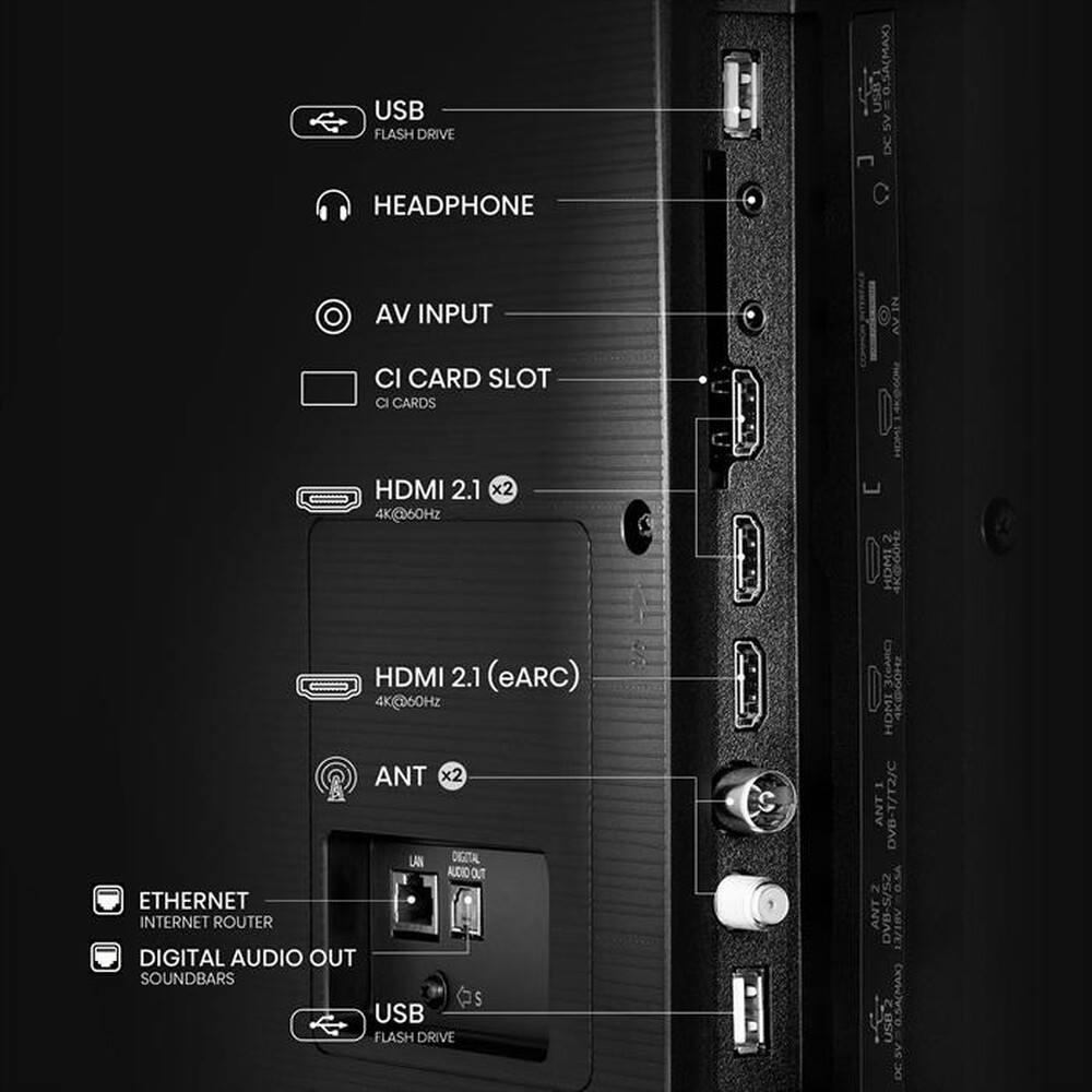 Immagine del prodotto HISENSE - Smart TV 85" 4K Ultra HD 85A69Q-NERO