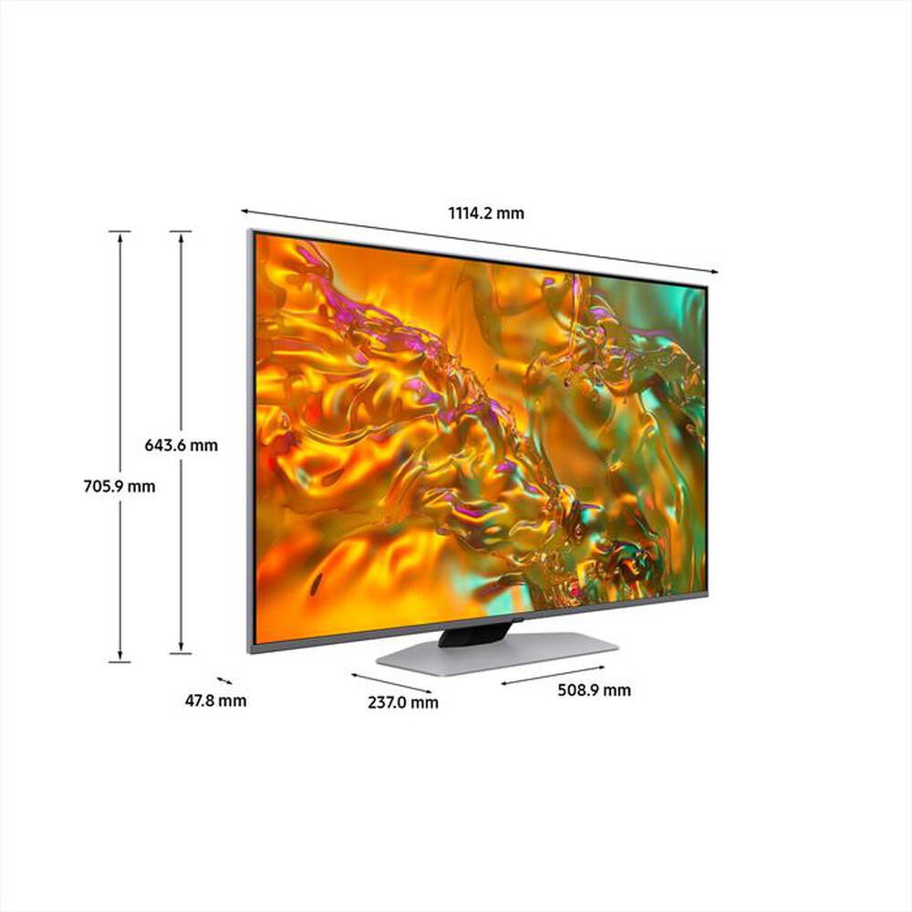 Immagine del prodotto SAMSUNG - Smart TV Q-LED UHD 4K 50" QE50Q80DATXZT-ECLIPSE SILVER