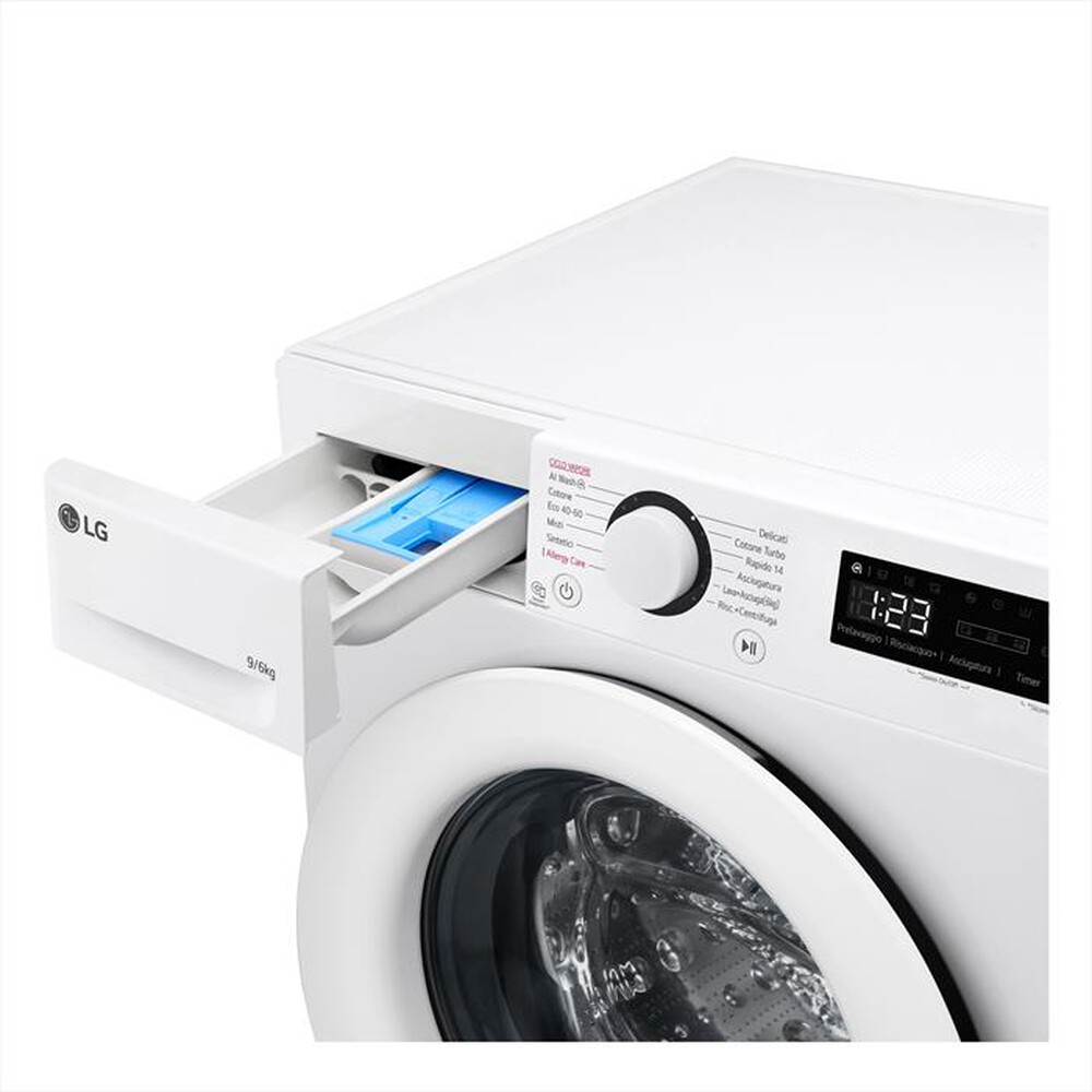 Immagine del prodotto LG - Lavasciuga AI DD D4R3009NSWW 9/6 Kg Classe A-Bianca