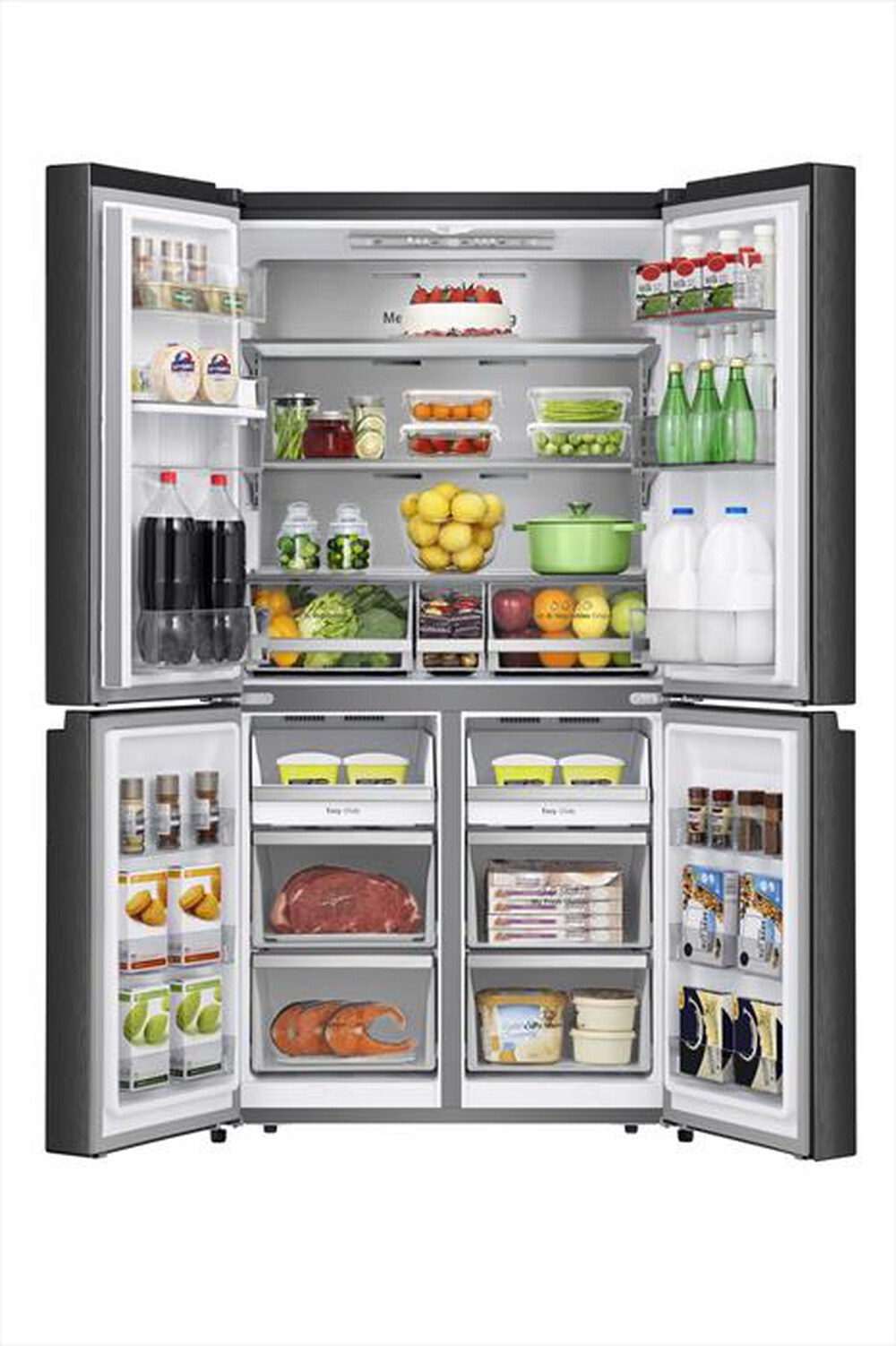 Immagine del prodotto HISENSE - Frigorifero 4 porte RQ758N4SWFE Classe E 606 lt-Black Inox