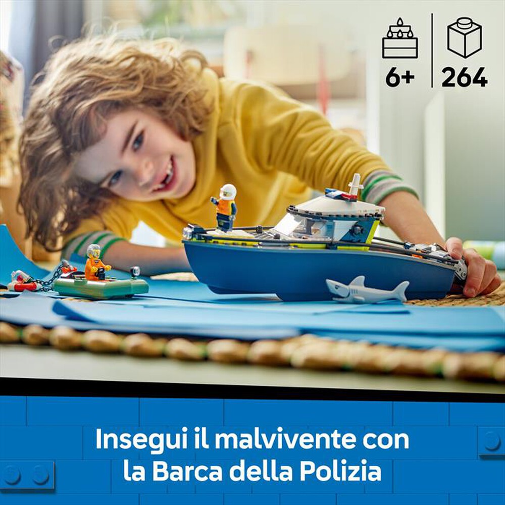 Immagine del prodotto LEGO - CITY POLICE Inseguimento motoscafo Polizia 60456