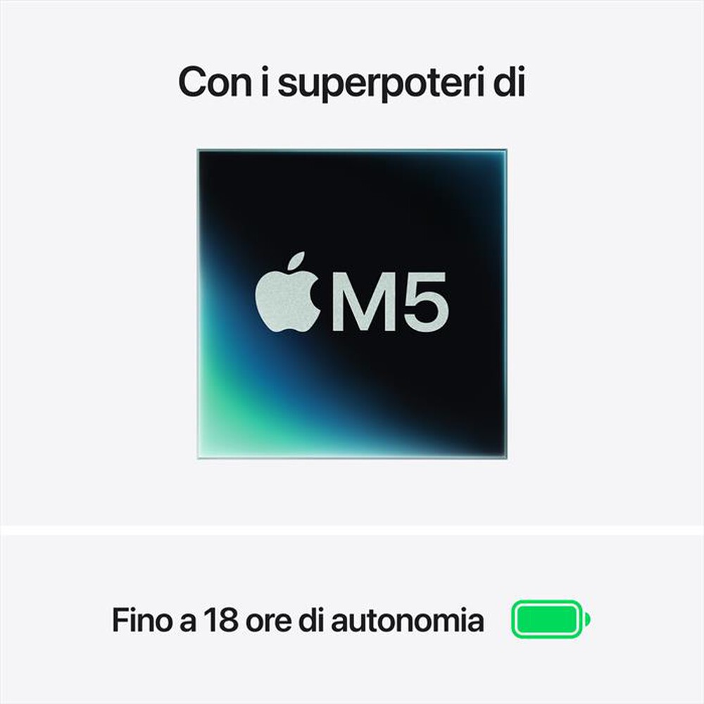 Immagine del prodotto APPLE - MacBook Air 13" M5 Core 10 CPU 8 GPU 16GB 512GB-Galassia
