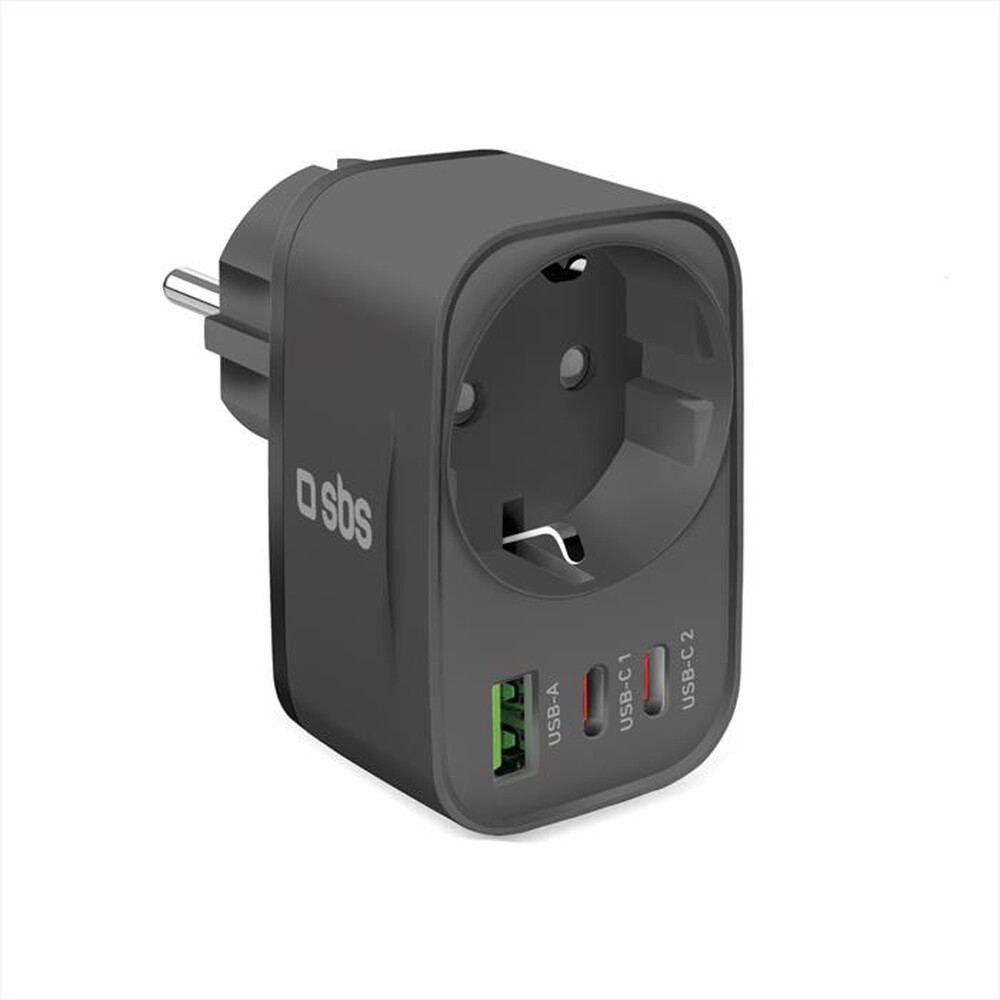 Immagine del prodotto SBS - Caricatore da rete TETRPLUG1USB2CPD30-Nera