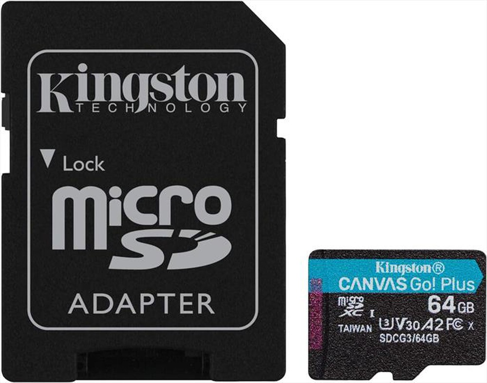 Immagine del prodotto KINGSTON - Supporto Micro SD 64 GB SDCG364GB-Nero