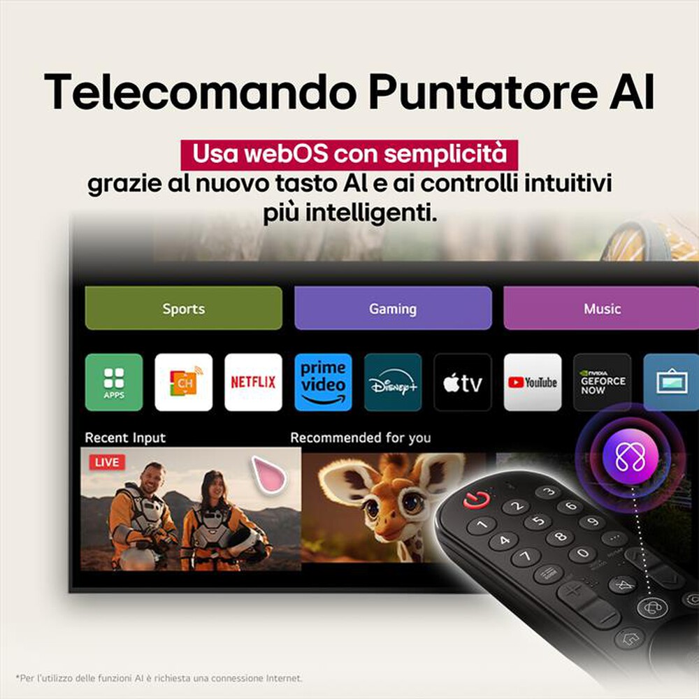 Immagine del prodotto LG - Smart TV Nanocell UHD 4K 43" 43NANO81A6A-Charcoal Black