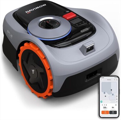 NAVIMOW by SEGWAY - Robot tagliaerba i105E-Grigio/Nero/Arancione