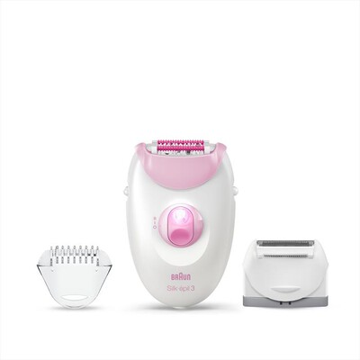 BRAUN - Silk-&egrave;pil Nuovo 3270 Gambe & Corpo-BIANCO/ROSA