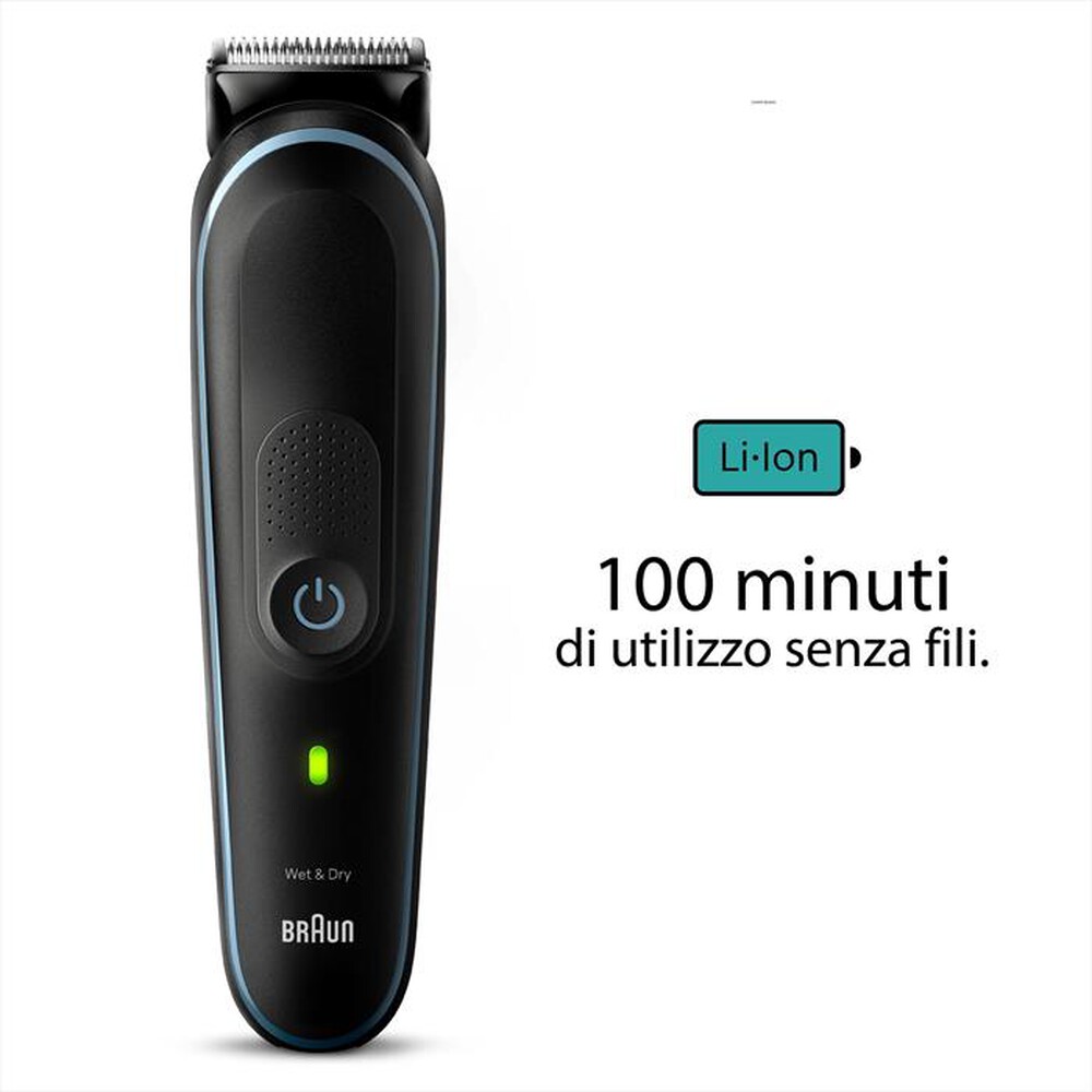 Immagine del prodotto BRAUN - Regolabarba SERIES 5 MGK5411-Black / Nordic Blue