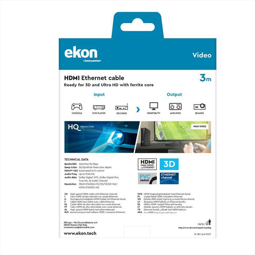 Immagine del prodotto SBS - ECVHDMI30MMG