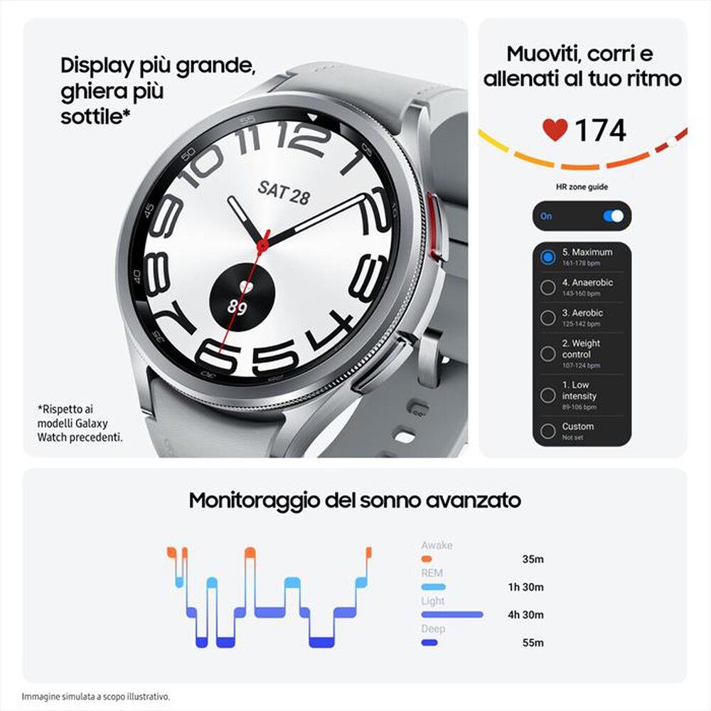Immagine del prodotto SAMSUNG - Galaxy Watch6 Classic 43mm-Black