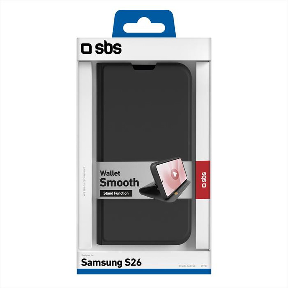 Immagine del prodotto SBS - Cover Wallet smooth per Samsung S26 Pro-Nero
