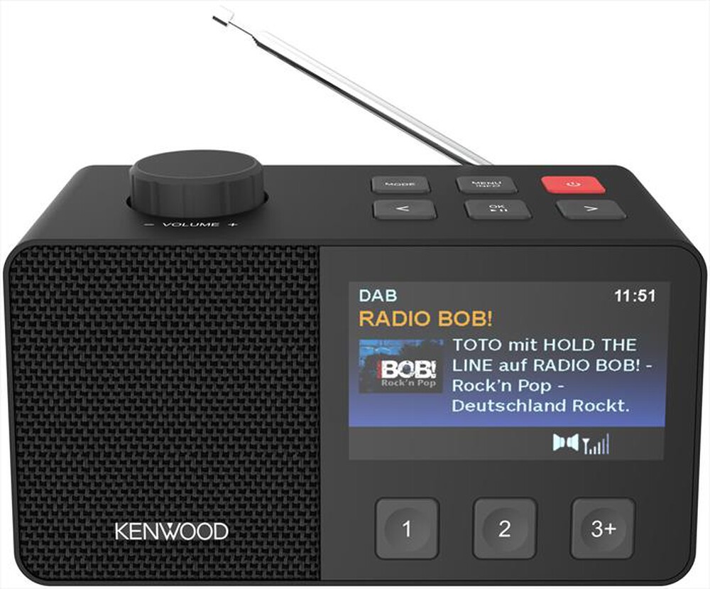 KENWOOD - Radiosveglia con grande display da 4,3" CR-M70DAB-Nero