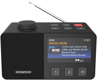 KENWOOD - Radiosveglia con grande display da 4,3" CR-M70DAB-Nero