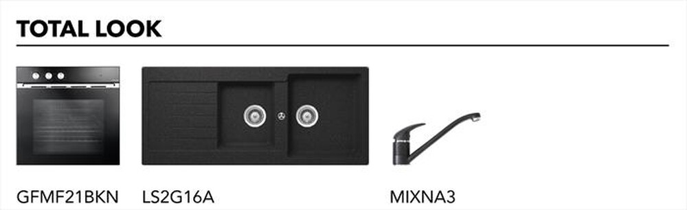Immagine del prodotto GLEM GAS - Piano cottura a gas GT755BK 5 fuochi 68,5cm-Nero