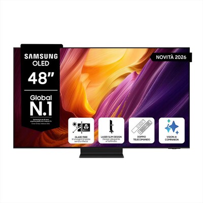 SAMSUNG - Smart TV OLED 4K AI 48" QE48S95HAEXZT-Graphite Black