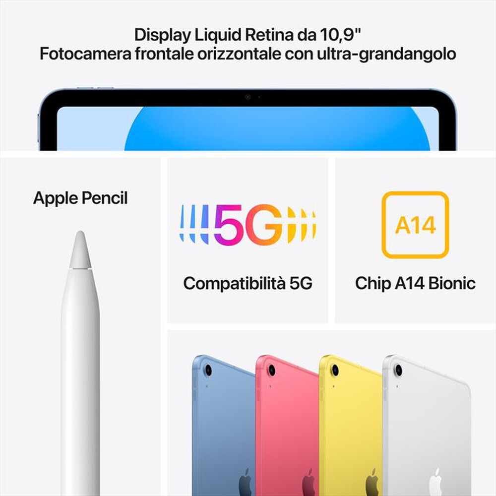 Immagine del prodotto APPLE - iPad 10.9" WI-FI + CELLULAR 64GB-Rosa