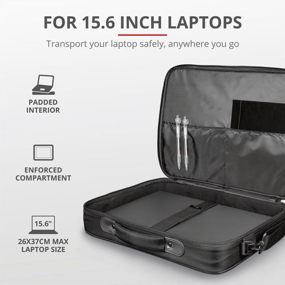 Immagine del prodotto TRUST - ATLANTA LAPTOP BAG 15.6" ECO-Black