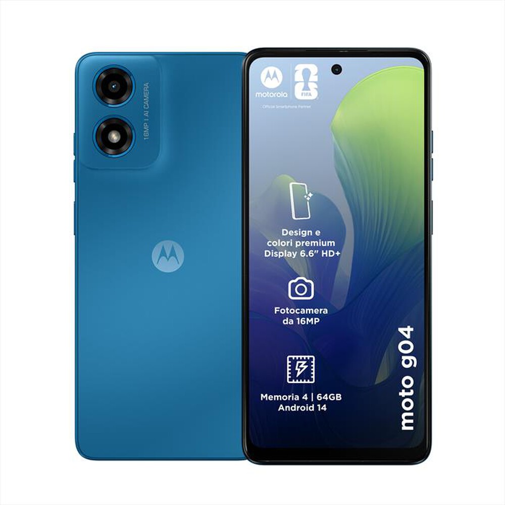 MOTOROLA - Smartphone MOTO G04 4/64GB-Satin Blue