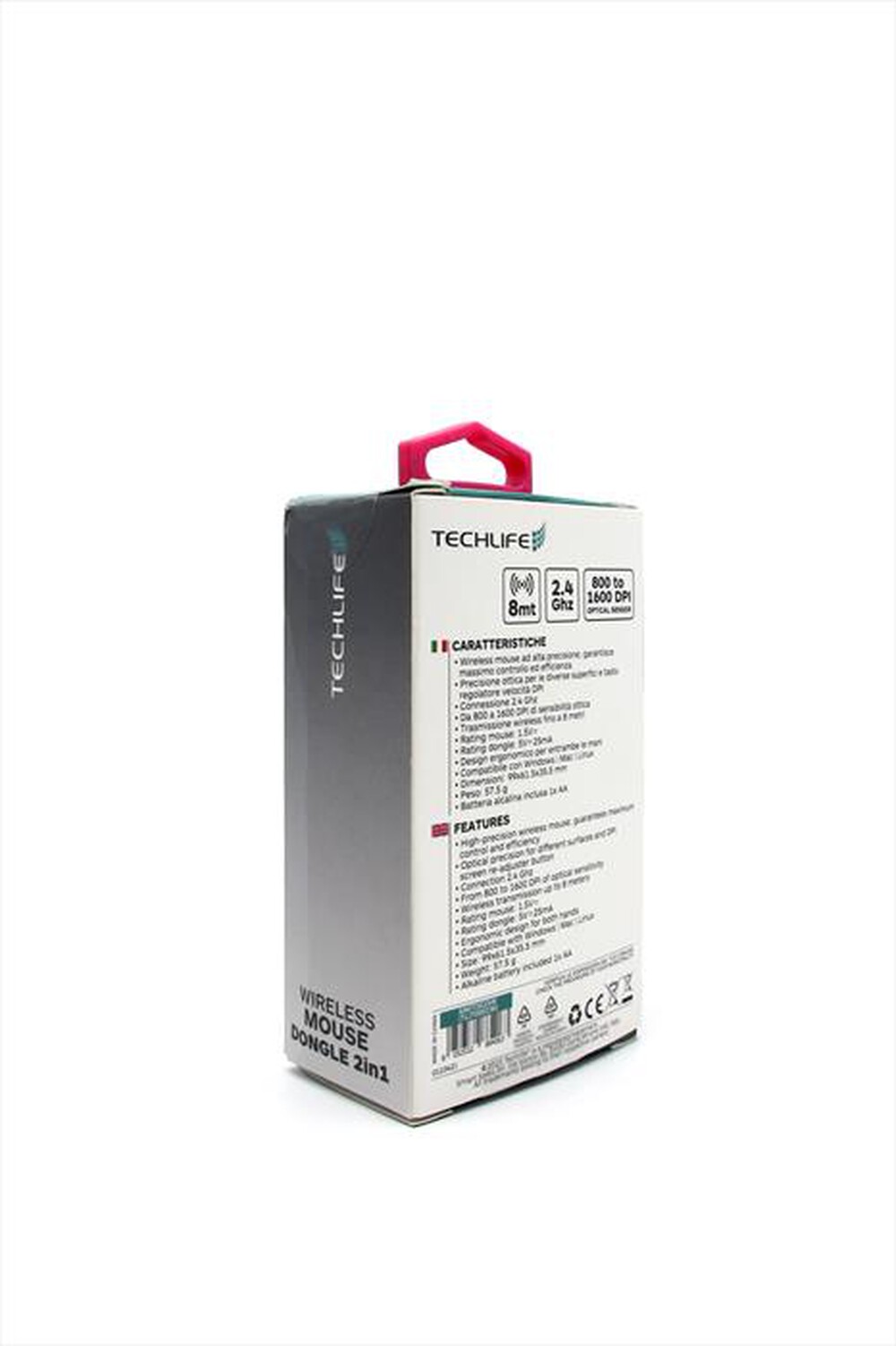 Immagine del prodotto TECHLIFE - TLIT0001W MOUSE WIRELESS 2-Bianco