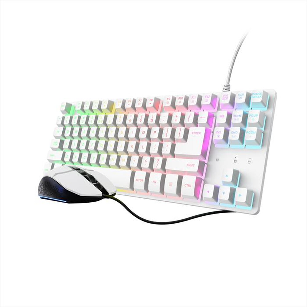 Immagine del prodotto TRUST - Set Mouse e Tastiera Gaming GXT 798W-White