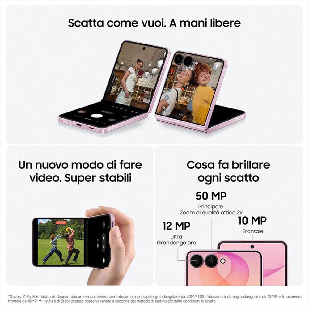 Immagine del prodotto SAMSUNG - Galaxy Z Flip8 12+512GB-Graphite