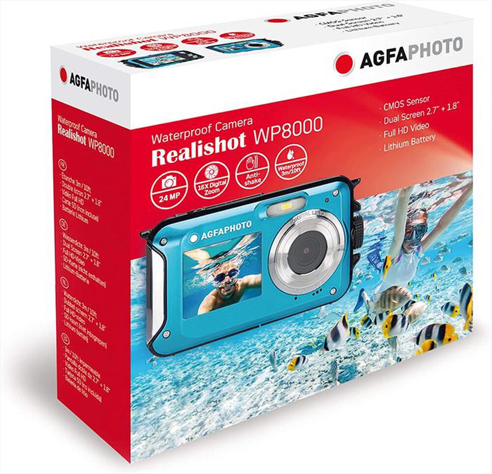 Immagine del prodotto AGFA - Fotocamera compatta Realishot WP8000-Blu