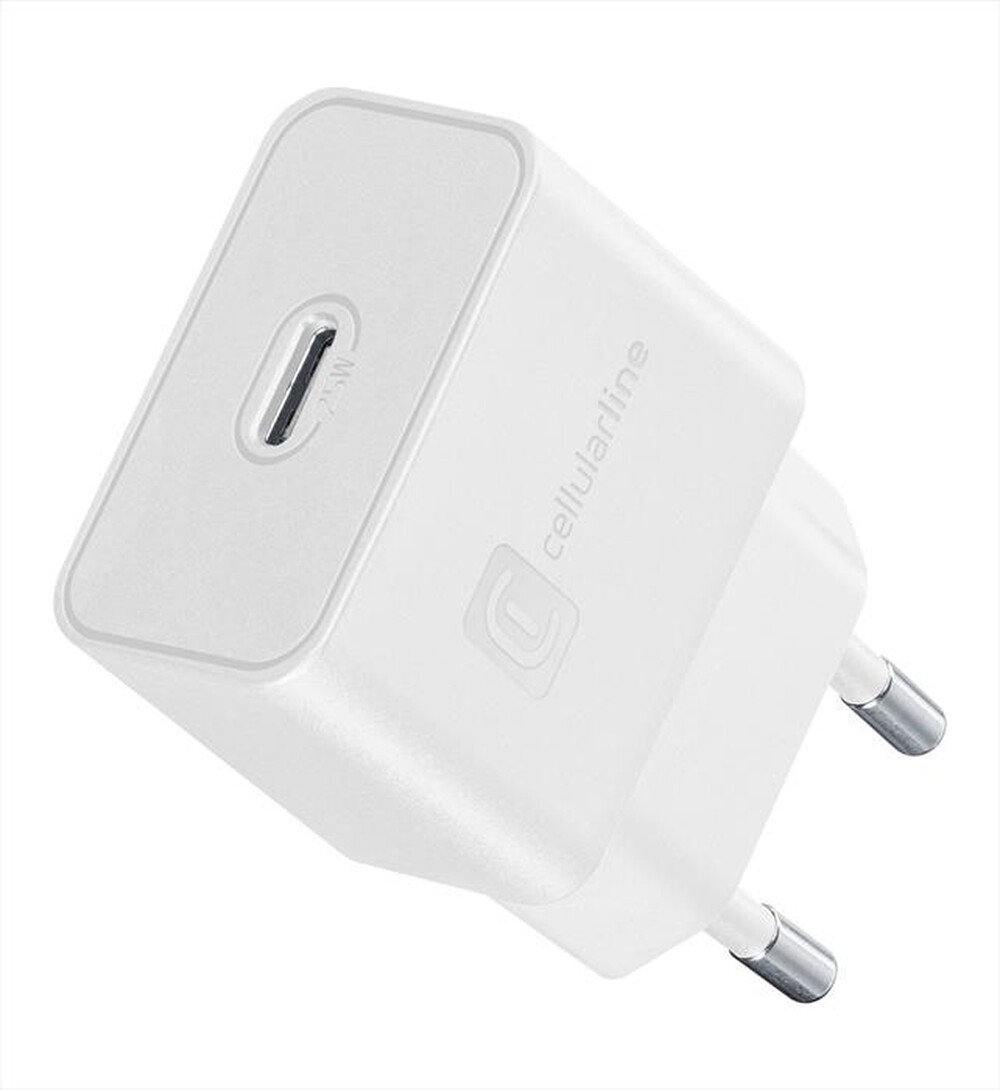 CELLULARLINE - Caricabatterie da rete ACHSMUSBCPD25WW-Bianco