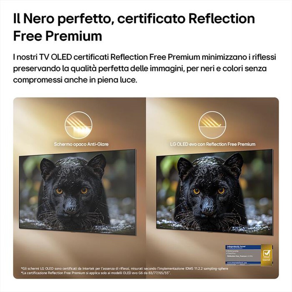 Immagine del prodotto LG - Smart TV OLED EVO AI 4K 77" G6 OLED77G64LW-Dark Satin Silver
