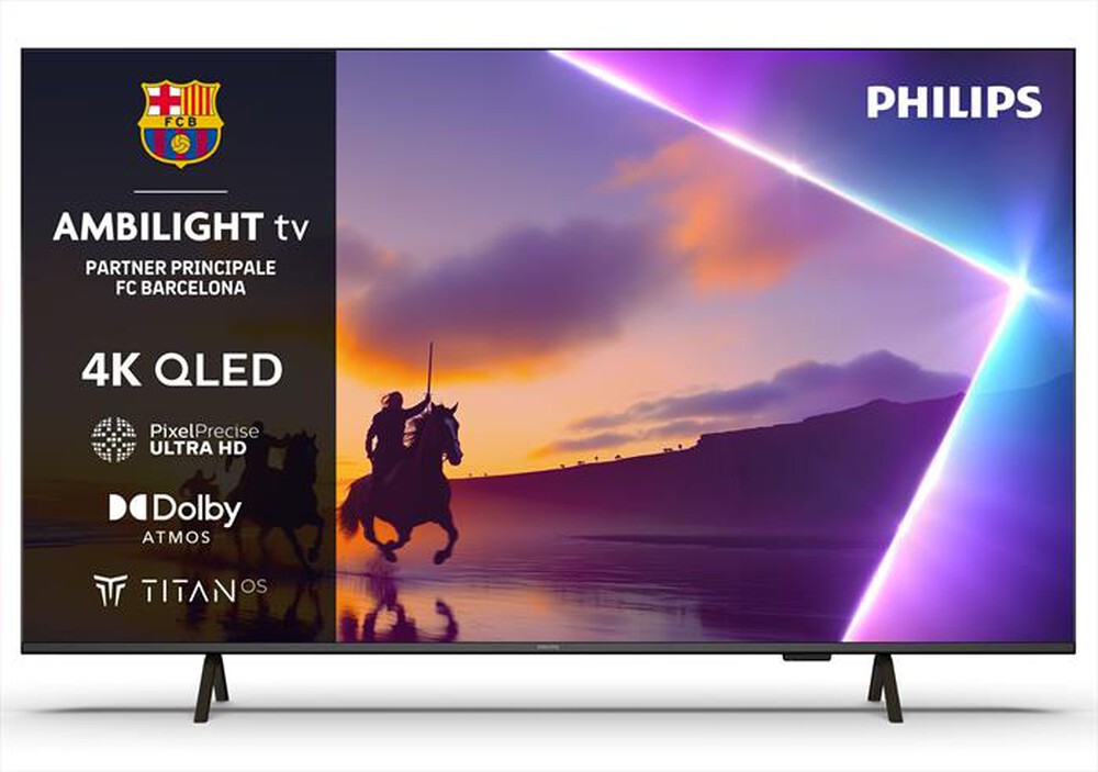 Immagine del prodotto PHILIPS - Smart TV 43" 4K QLED Ambilight 43PUS8450/12-Black