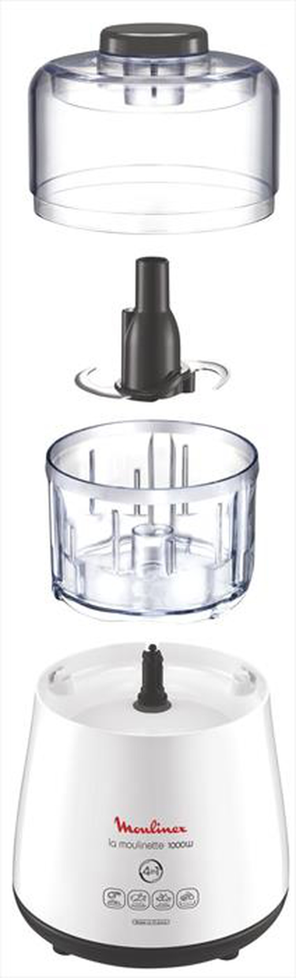 Immagine del prodotto MOULINEX - DPA141  La Moulinette Tritatutto Elettrico-Bianco/Nero