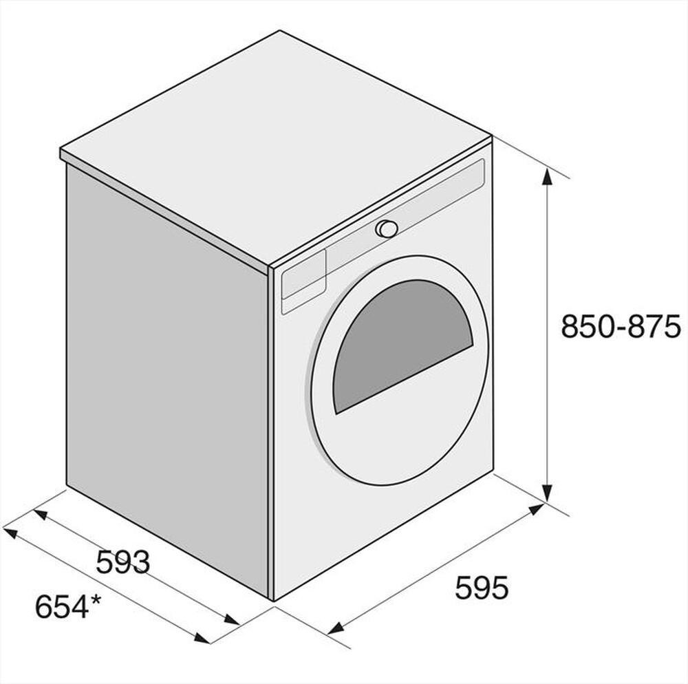 Immagine del prodotto ASKO - Asciugatrice T 209 H.W 9Kg Classe D-Bianco