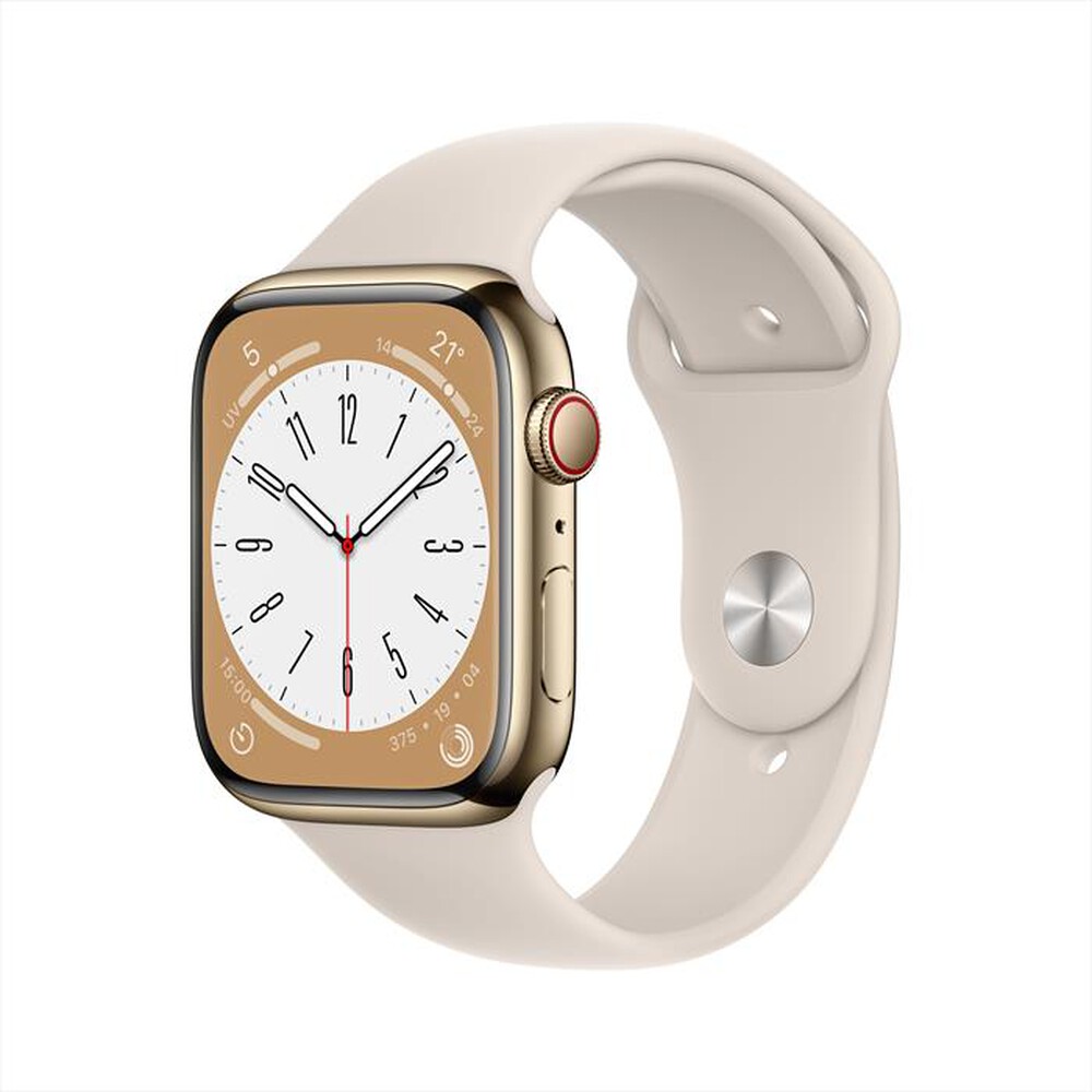 Immagine del prodotto APPLE - Watch Series 8 GPS + Cellular 45mm Acciaio-Oro - Galassia