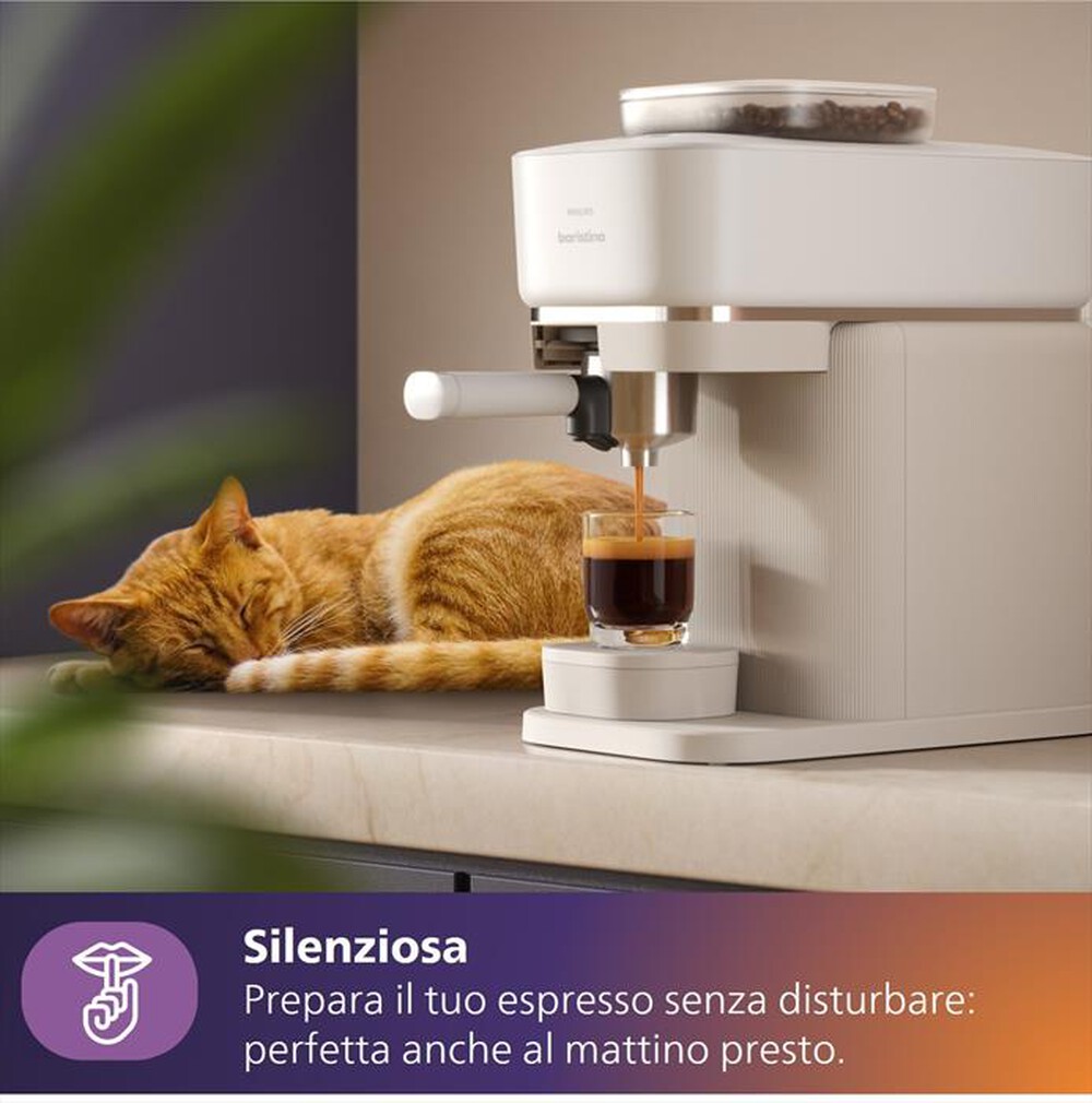 Immagine del prodotto PHILIPS - Macchina da caff&egrave; BARISTINA BEAN SWAP BAR320/00-Bianco / Bianco