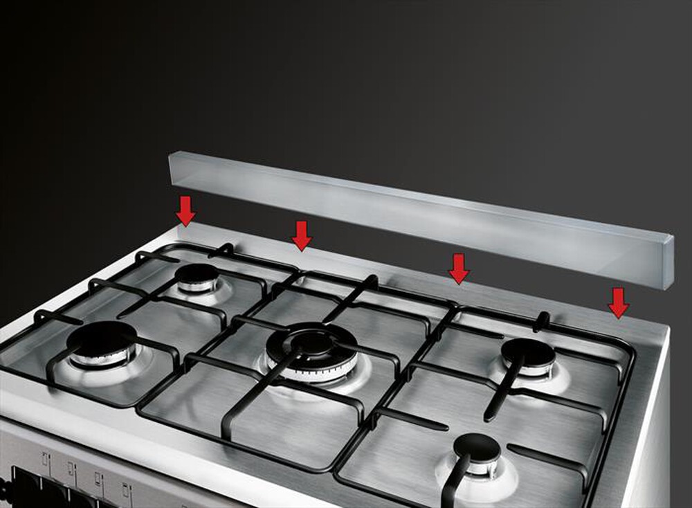 Immagine del prodotto GLEM GAS - Cucina a gas A654MI6 Classe A-Inox