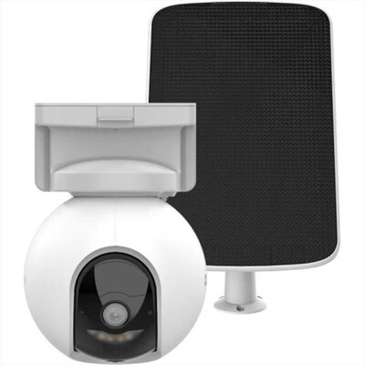 EZVIZ - Kit telecamera a batteria HB8+SOLAR PANEL F-Bianco