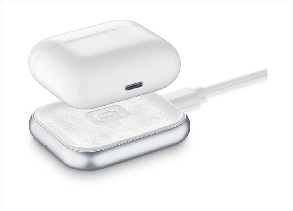 Immagine del prodotto CELLULARLINE - AIRPODWIRBASEW Carica batterie-Con Led di ricarica-Bianco