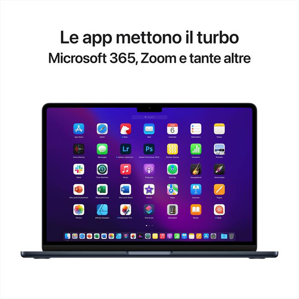 Immagine del prodotto APPLE - MacBook Air 13 M2 8-core CPU 10-core GPU 512GB SSD-Mezzanotte