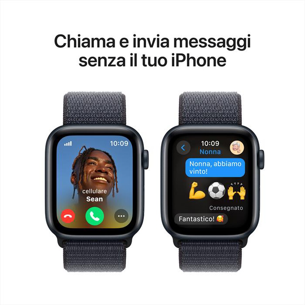 Immagine del prodotto APPLE - Watch SE GPS + Cellular 44mm Cassa Alluminio-Midnight - Sport Loop Ink