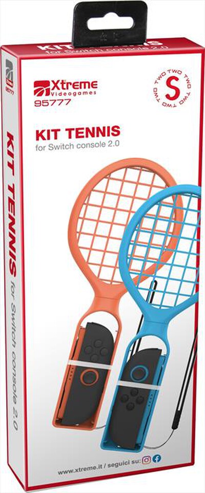 XTREME - KIT RACCHETTE TENNIS PER SWITCH 2 95777-rosso blu