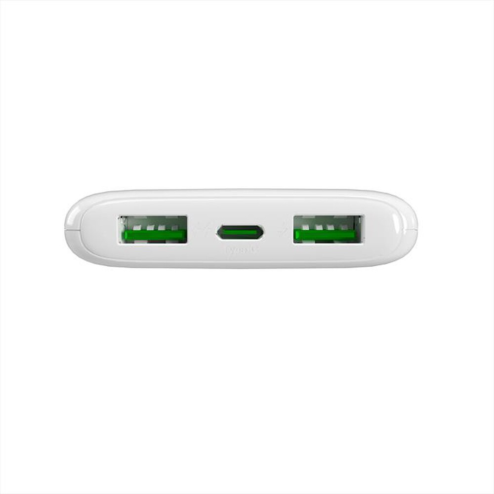 Immagine del prodotto PURO - Powerbank 10.000mAh con 2 porte USB-A e 1 USB-C-Bianco