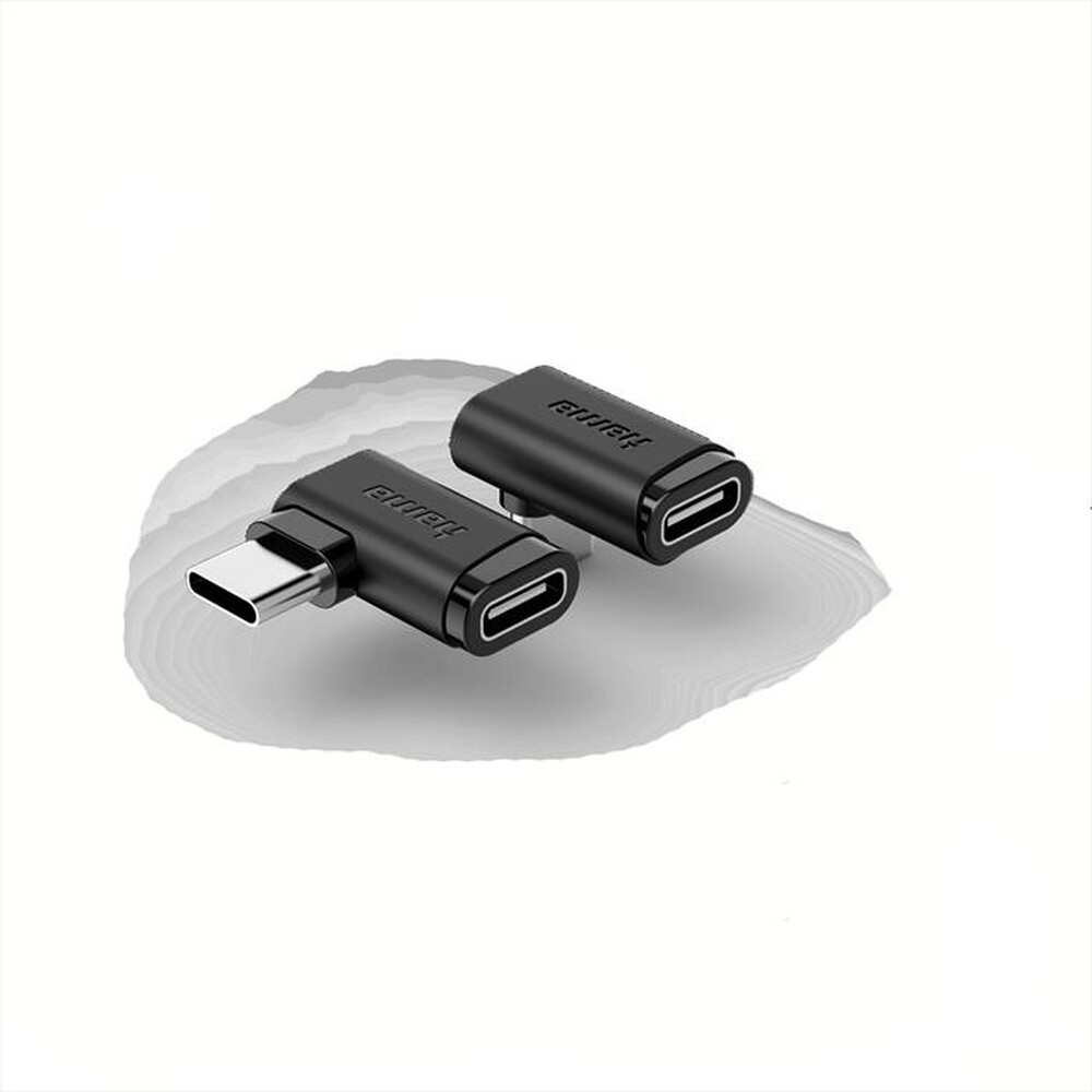 Immagine del prodotto HAMA - Set 2 adattatori USB Type C a 90&deg;-Nero