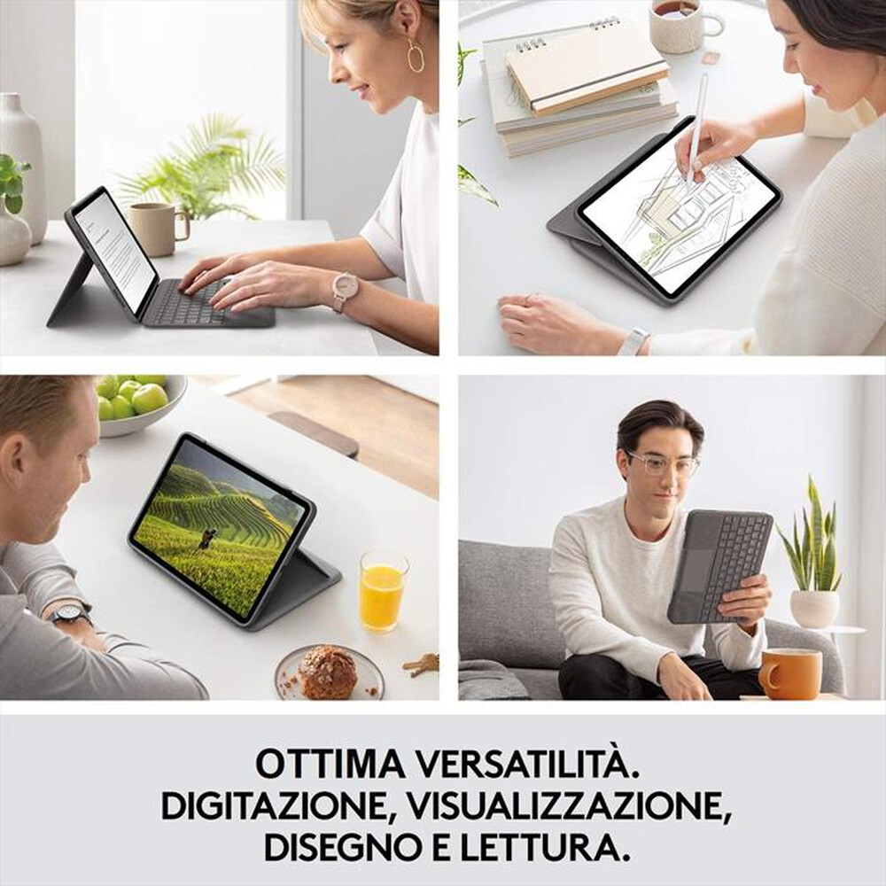 Immagine del prodotto LOGITECH - Folio Touch for iPad Pro 11-inch - GREY - ITA - OT-Grigio