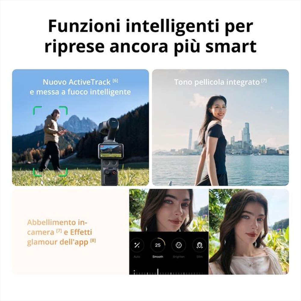 Immagine del prodotto DJI - Action cam OSMO POCKET 4 STANDARD COMBO-Nero